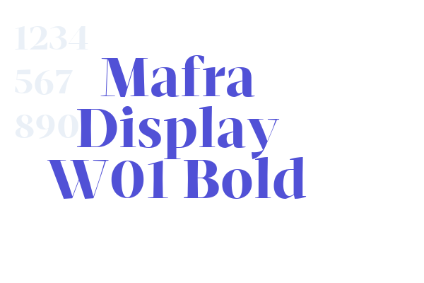 Mafra Display W01 Bold