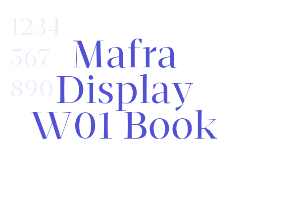 Mafra Display W01 Book