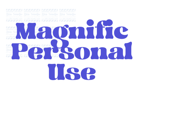 Magnific Personal Use font download