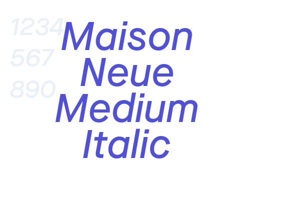 Maison Neue Medium Italic font download