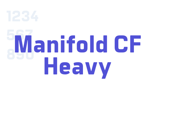 Manifold CF Heavy font download