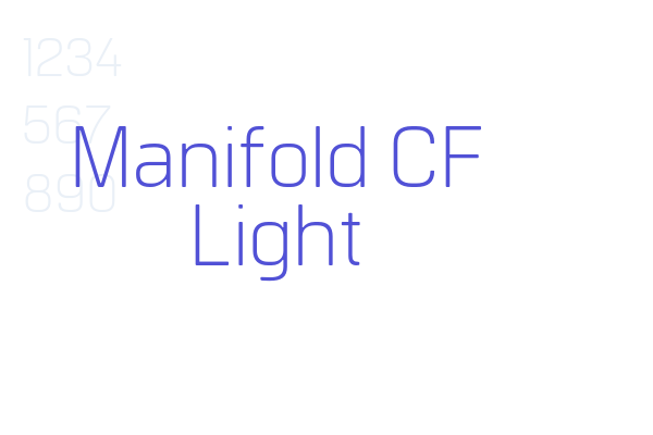 Manifold CF Light font download