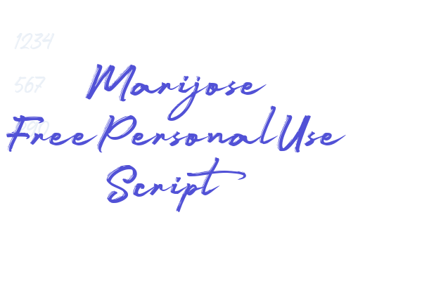 Marijose FreePersonalUse Script font download