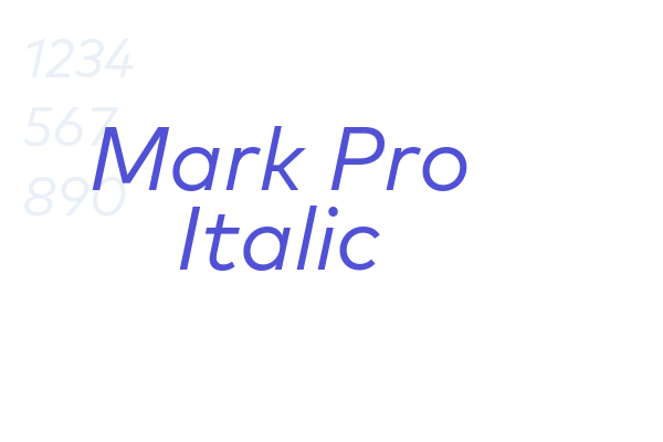 Mark Pro Italic font download