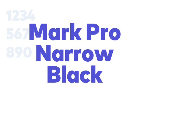 Mark Pro Narrow Black font download