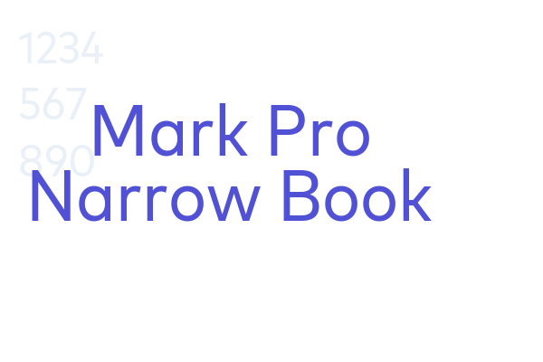 Mark Pro Narrow Book font download