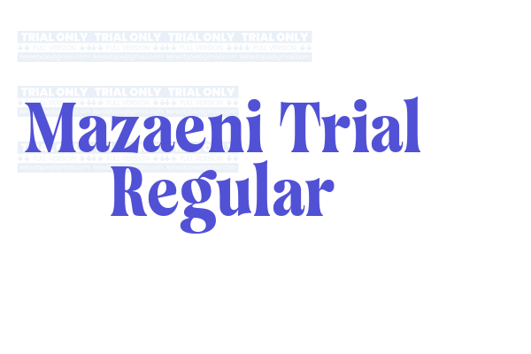 Mazaeni Trial Regular