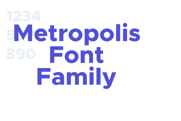 Metropolis Font Family font