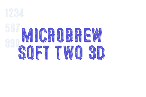 Microbrew Soft Two 3D font download