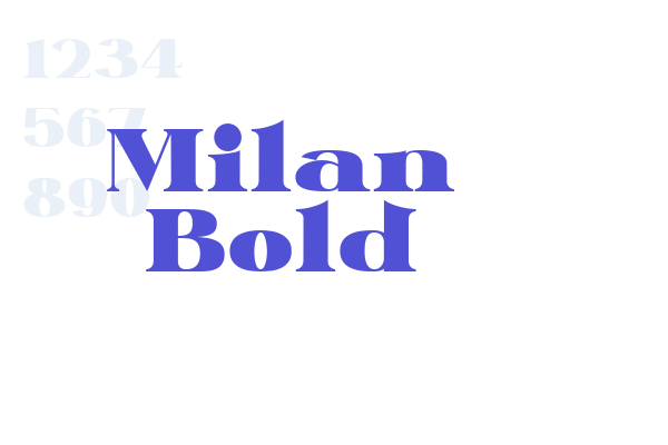 Milan Bold font download