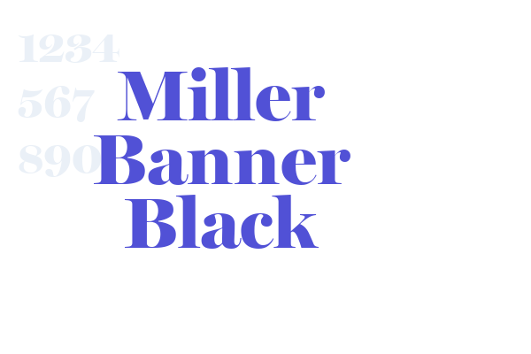 Miller Banner Black font download