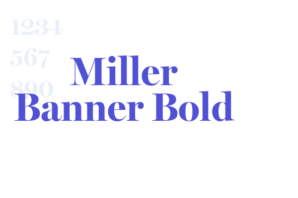 Miller Banner Bold font download