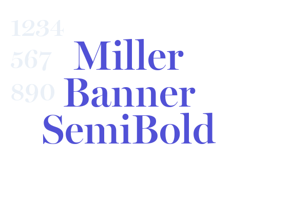 Miller Banner SemiBold font download