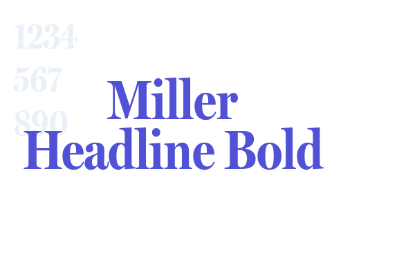 Miller Headline Bold font download