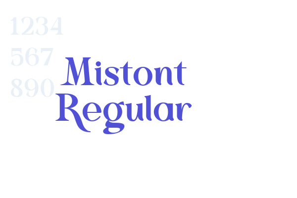 Mistont Regular font download