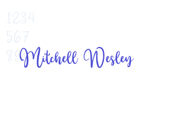 Mitchell Wesley font download