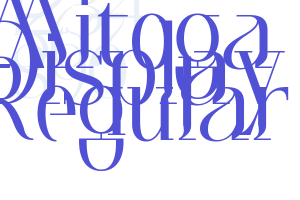 Mitoga Display Regular font download