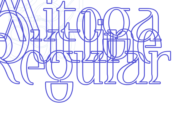 Mitoga Outline Regular font download