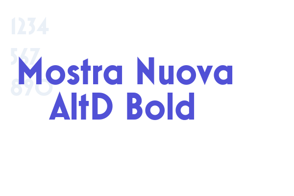 Mostra Nuova AltD Bold font download