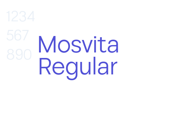 Mosvita Regular font download