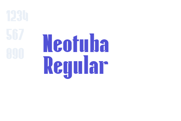 Neotuba Regular font download