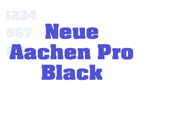 Neue Aachen Pro Black font download