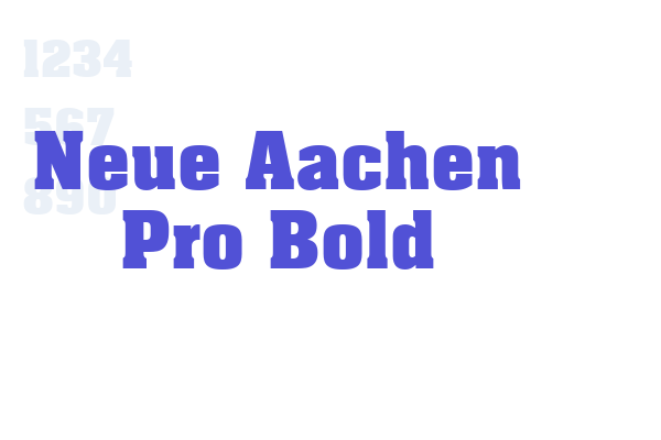 Neue Aachen Pro Bold font download