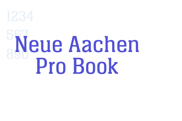 Neue Aachen Pro Book font download