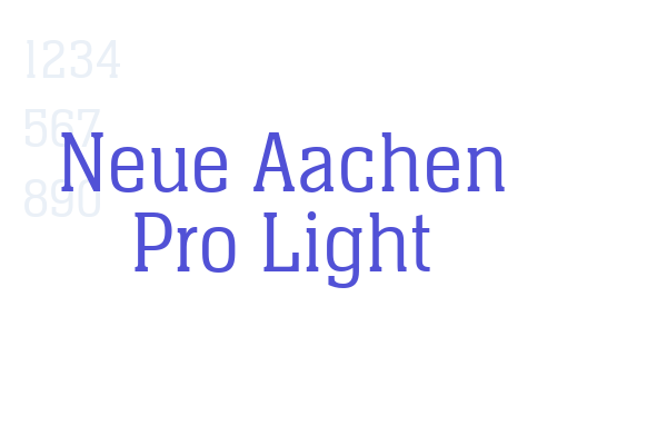 Neue Aachen Pro Light font download