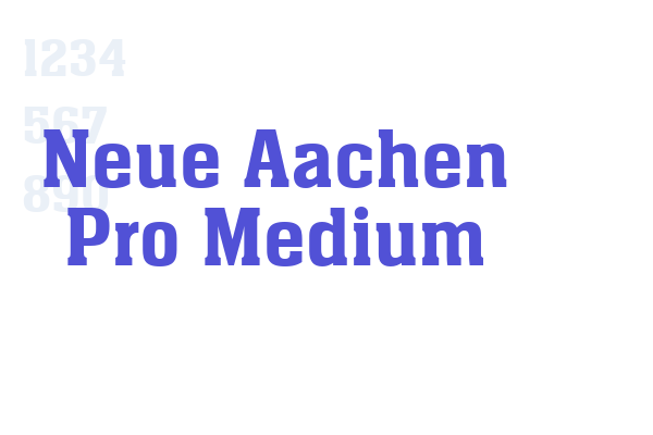 Neue Aachen Pro Medium font download