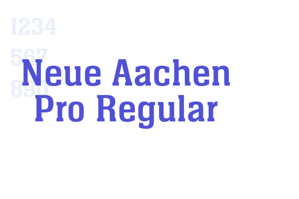 Neue Aachen Pro Regular font download