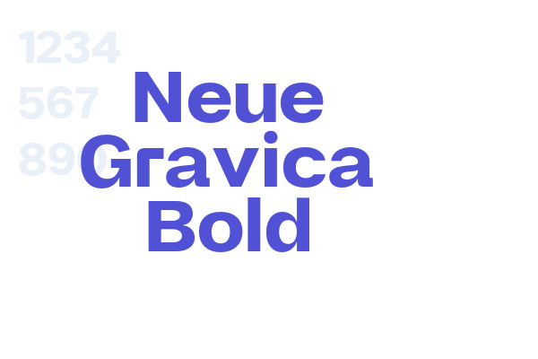 Neue Gravica Bold font download