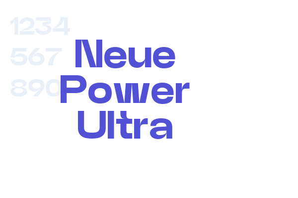 Neue Power Ultra font