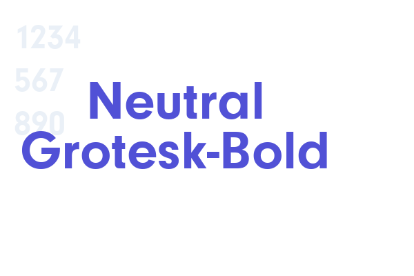 Neutral Grotesk-Bold font download