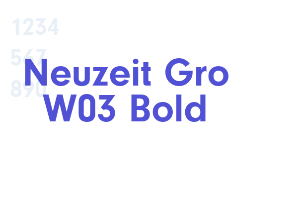 Neuzeit Gro W03 Bold font