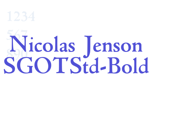 Nicolas Jenson SGOTStd-Bold font download