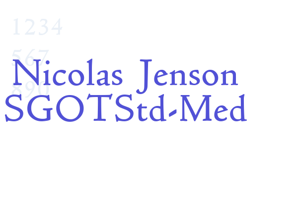 Nicolas Jenson SGOTStd-Med font download