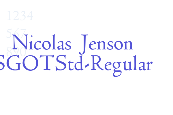 Nicolas Jenson SGOTStd-Regular font download