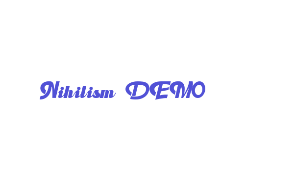 Nihilism DEMO font download