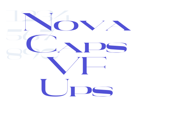 Nova Caps VF Ups font download