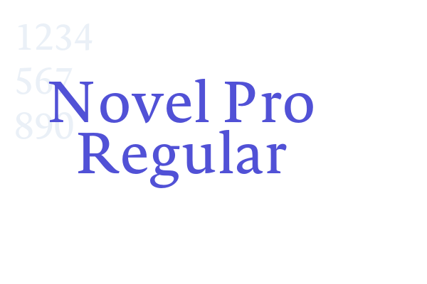 Novel Pro Regular font download