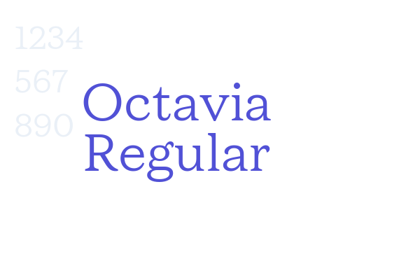 Octavia Regular font download