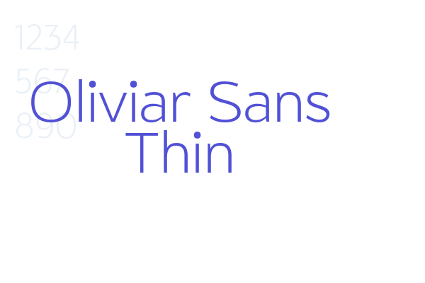 Oliviar Sans Thin