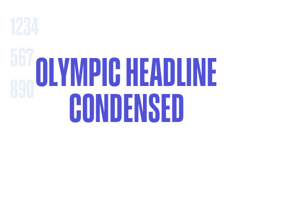 Olympic Headline Condensed font download