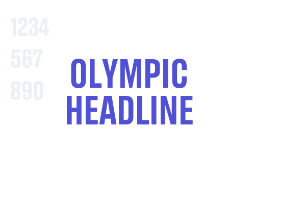 Olympic Headline font download