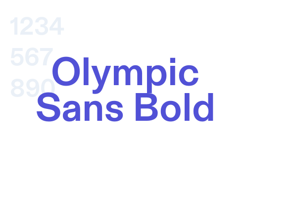 Olympic Sans Bold font download