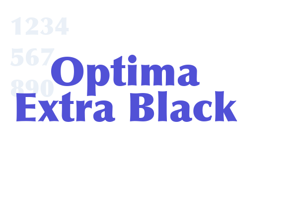 Optima Extra Black font download