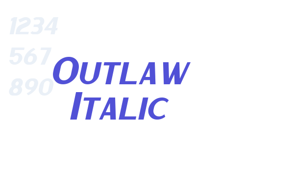 Outlaw Italic font download