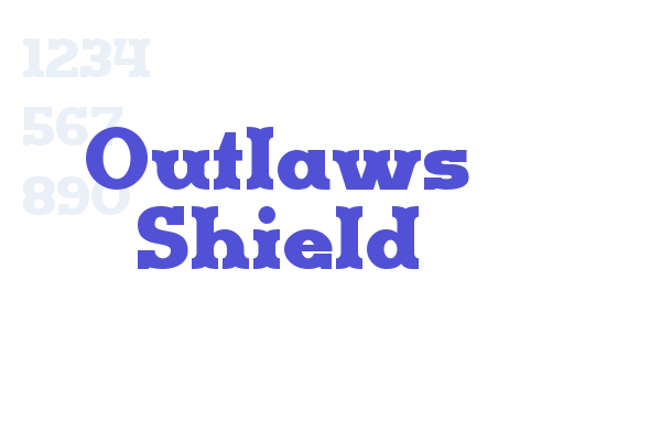 Outlaws Shield font download