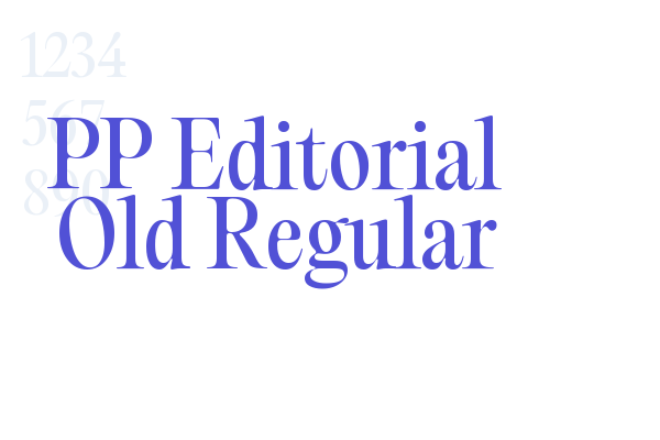 PP Editorial Old Regular font download